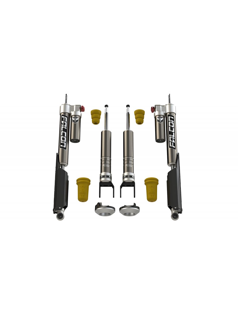 2.25" Tow/Haul Leveling System Front Monotube Rear Piggyback Shocks