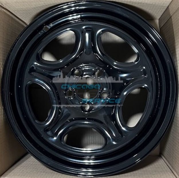 18" x 8" Black Steel Wheel