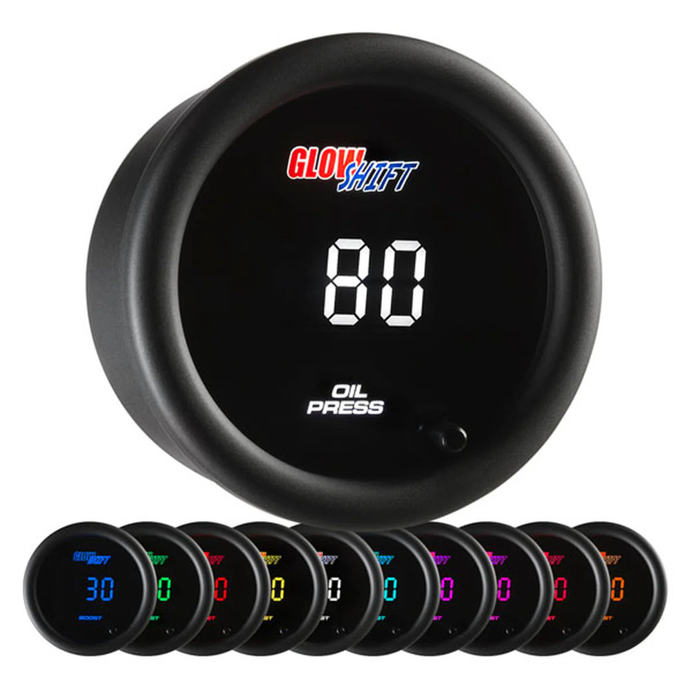 10-Color Digital Oil Pressure Gauge