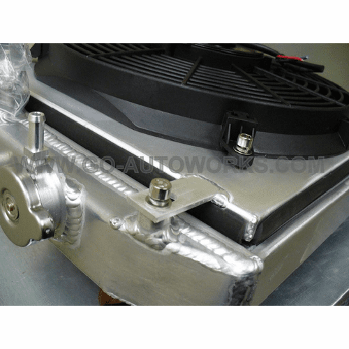 Aluminum Radiator Fan Shroud for 12" Slim Fans