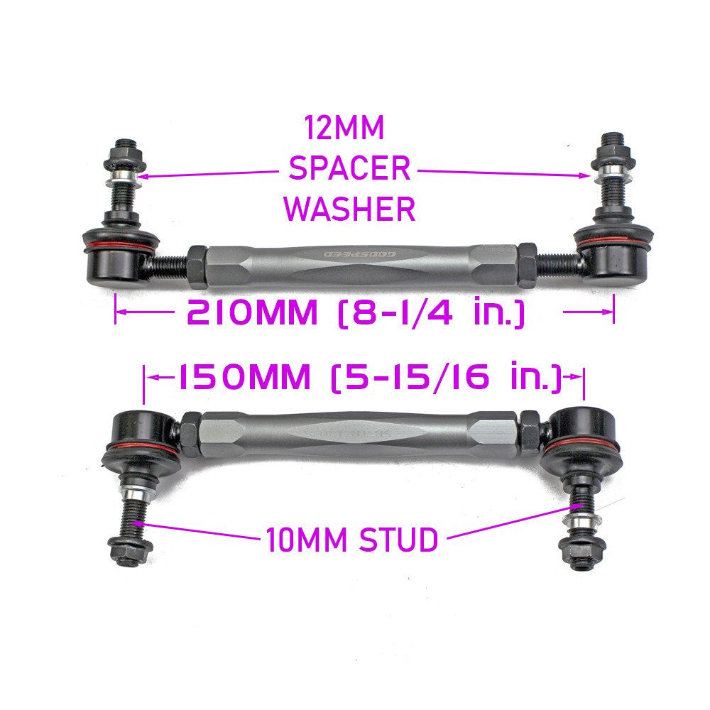Adjustable Sway Bar End Links 180mm-210mm