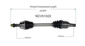 CV Axle Assembly, Front Left
