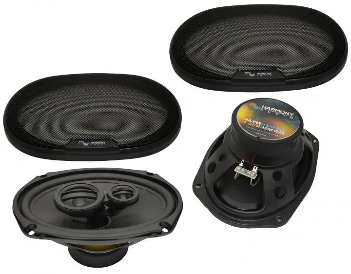 6x9" Rhythm Series 3-Way Car Speakers