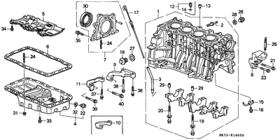 B17A1 Cylinder Block Assembly