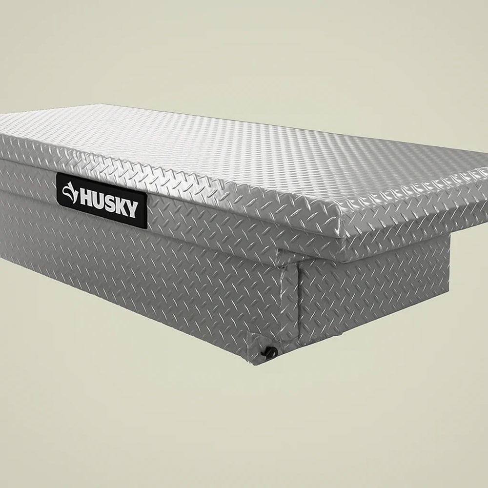 61.86" Diamond Plate Aluminum Low Profile Crossbed Truck Tool Box