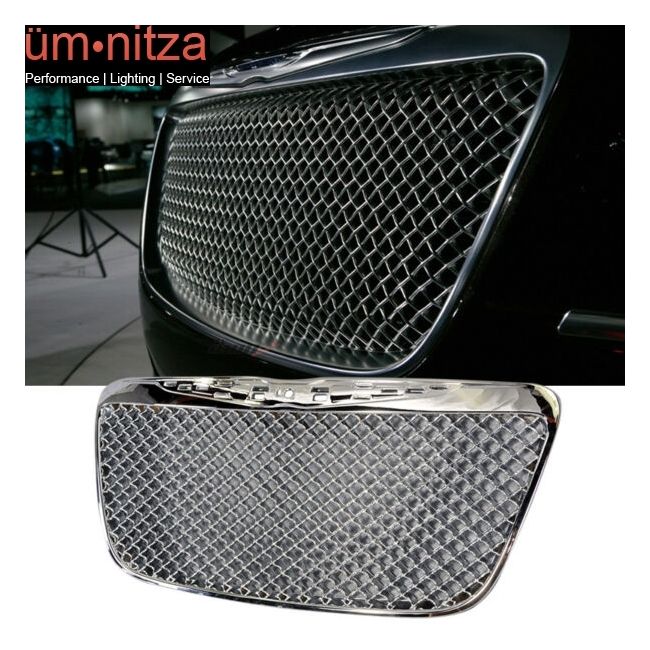 B-Style Front Mesh Grille Chrome