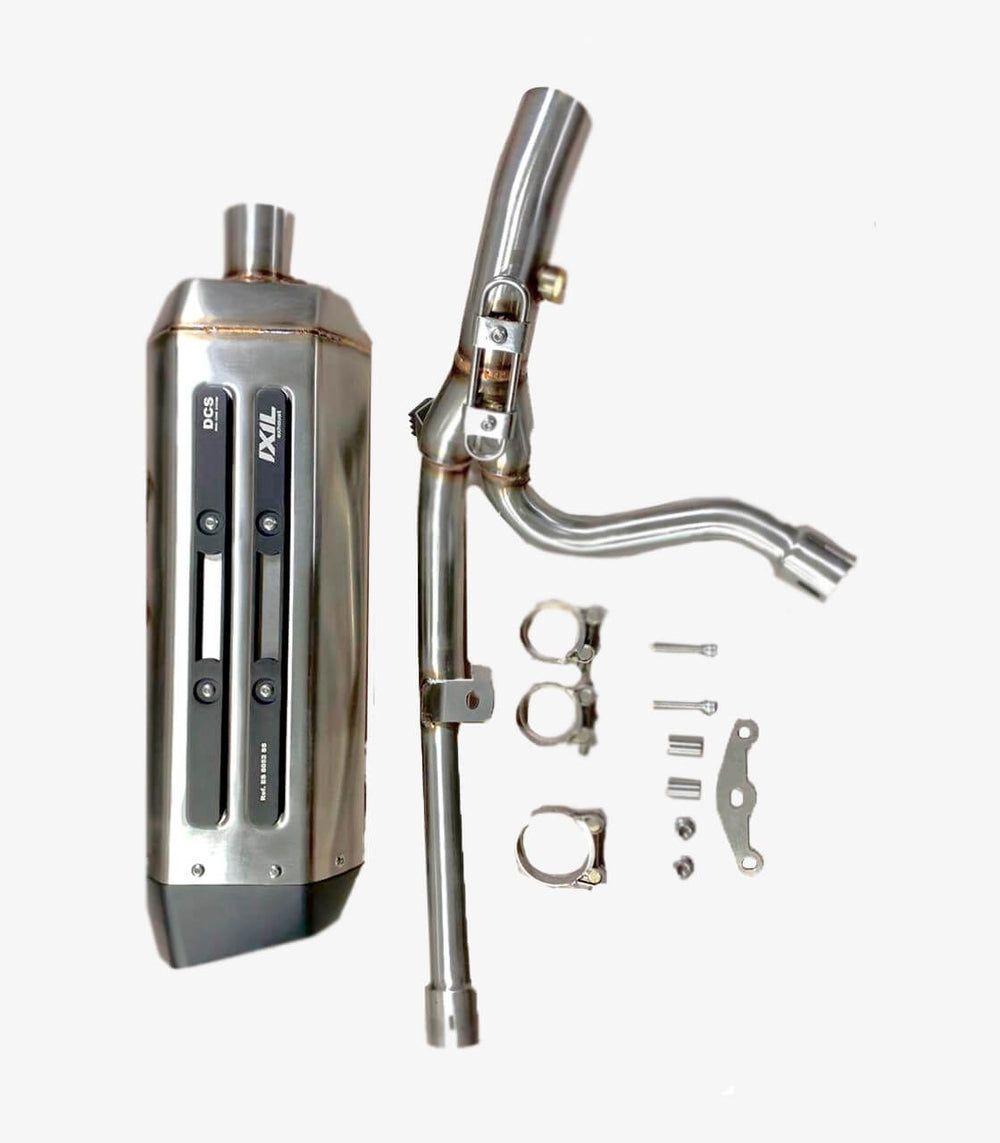MXT Steel Slip-On Muffler System, Hexoval