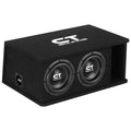 Dual 8-Inch Ported Car Subwoofer Box with 1-Ohm Impedance