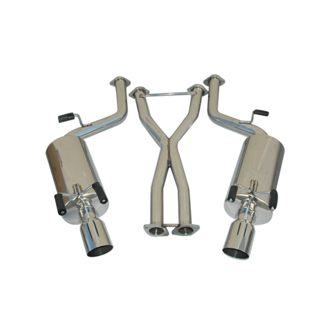 2.5" 304 Stainless Steel Dual Catback Exhaust