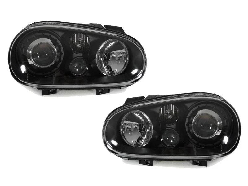 Black E-Code Projector Headlight Assembly