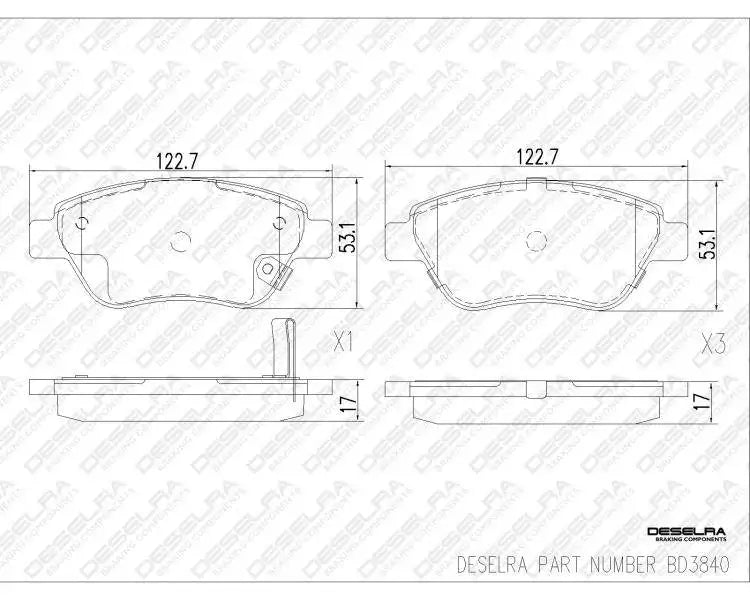 Front Brake Pad Set