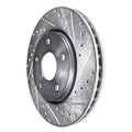 Drilled and Slotted Front Brake Rotors, 12.60-Inch