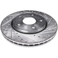 Drilled and Slotted Front Brake Rotors, 12.60-Inch