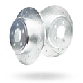 4-Piece Front & Rear Drilled and Slotted Brake Rotors Kit