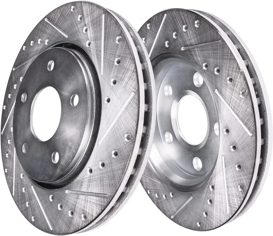 11.65-Inch Drilled and Slotted Front Brake Rotors