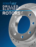 8pc Front & Rear Drilled Slotted Rotors and Ceramic Brake Pads Kit