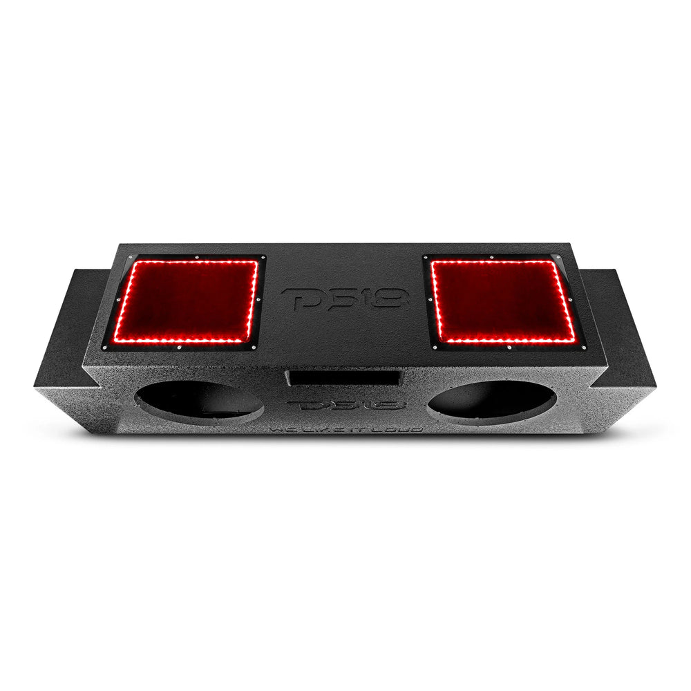 Dual 12-Inch Down-Firing Subwoofer Enclosure