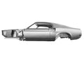1969 Mustang Fastback Body Shell