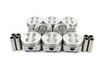 Flat Top Piston Set, 4.000" Bore, 10.0:1 Comp