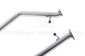 Muffler Delete Axle Back, 2.5-Inch T-304 Stainless Steel Dual 4-Inch Burnt Tip