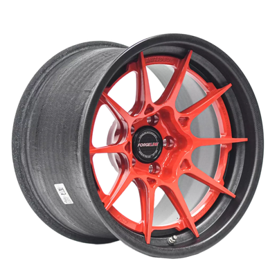 17" Forged Aluminum Center Carbon Fiber Barrel Wheel