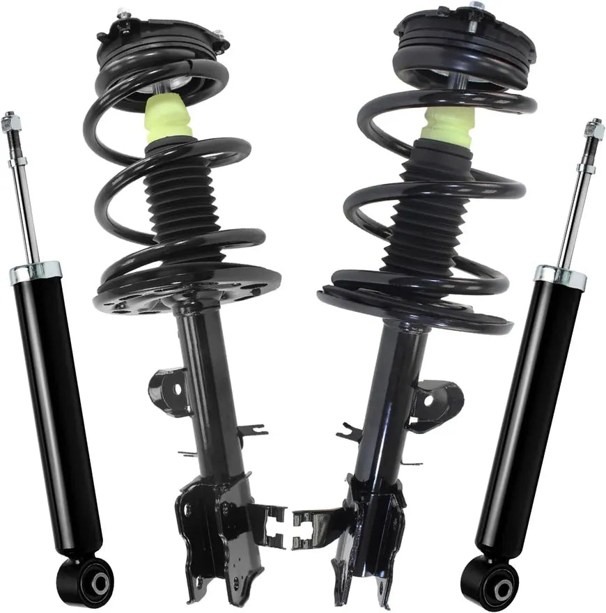 Detroit Axle 4-Piece Struts with Coil Spring Assemblies and