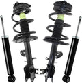 Detroit Axle 4-Piece Struts with Coil Spring Assemblies and