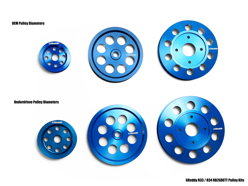 RB26DETT Aluminum Racing Pulley Kit