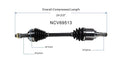 Front Left CV Axle Assembly