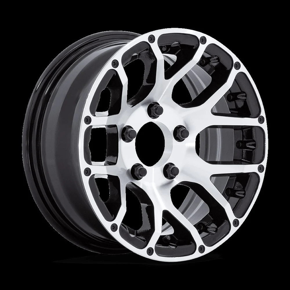 HE1825 14x6 Gloss Black Machined