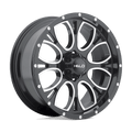 HE879 20x9 -12 Offset 8x165.1 Bolt Pattern Gloss Black Machined Accents