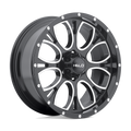 HE879 20x9 -12 Offset 8x165.1 Bolt Pattern Gloss Black Machined Accents