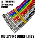 Stainless Steel Braided Brake Line Kit, 5-Piece