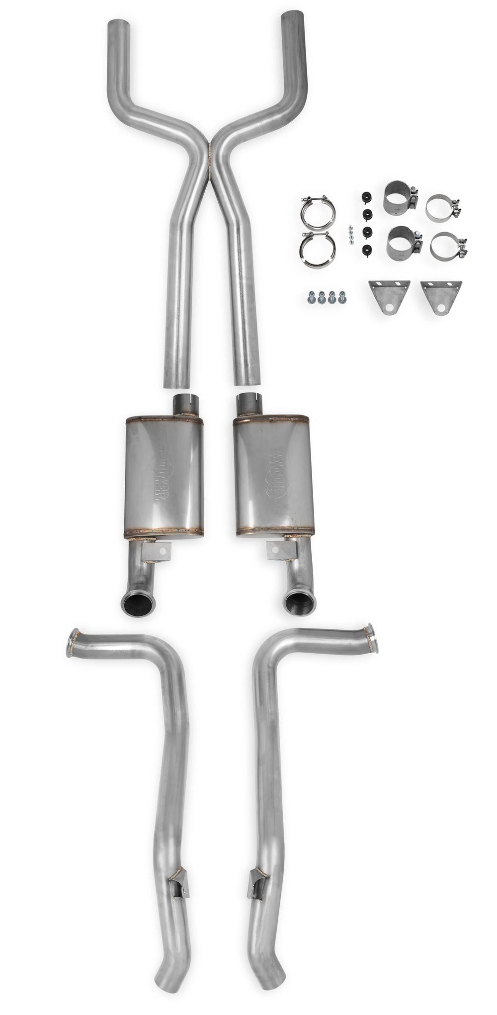 3-Inch Stainless Steel Header-Back Dual Exhaust System