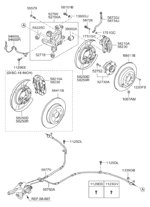 Rear Driver-Side Brake Caliper Assembly
