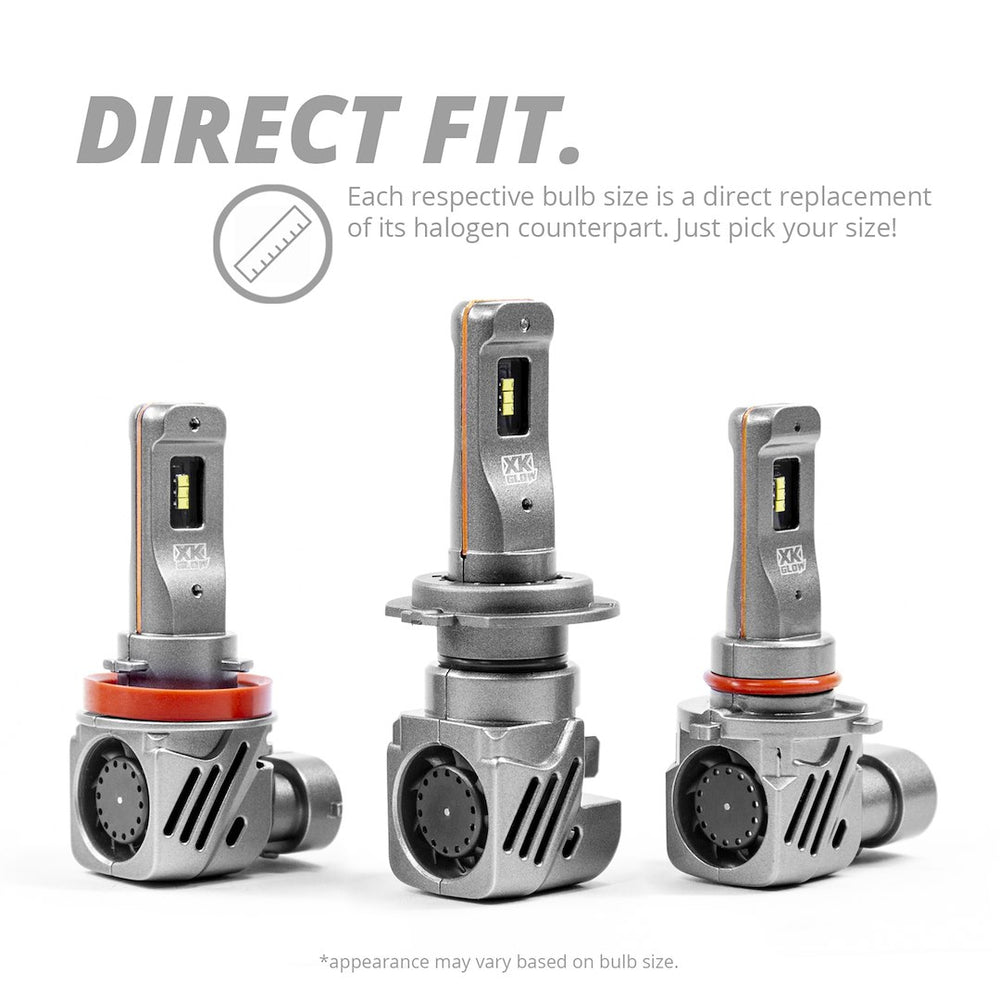 XK Glow Series 9005/HB3 Compact LED Headlight Bulb