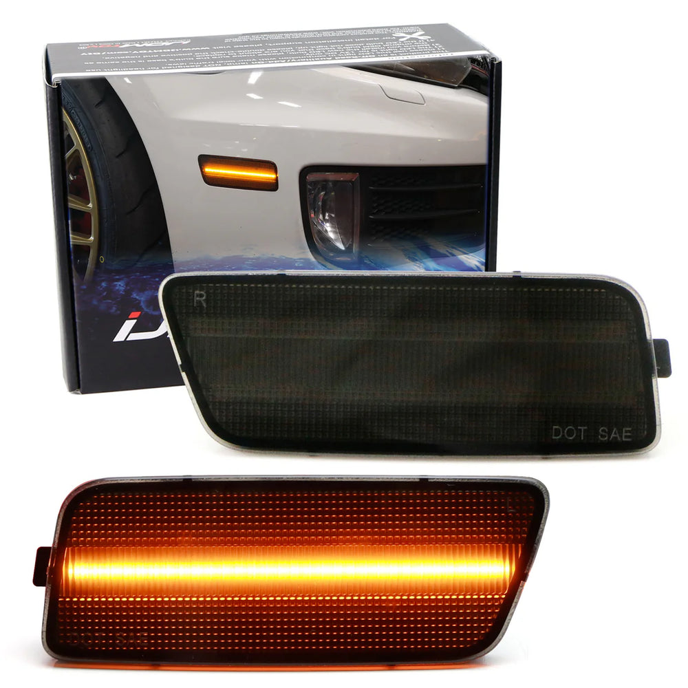 Smoked Lens Amber LED Side Marker Lamps