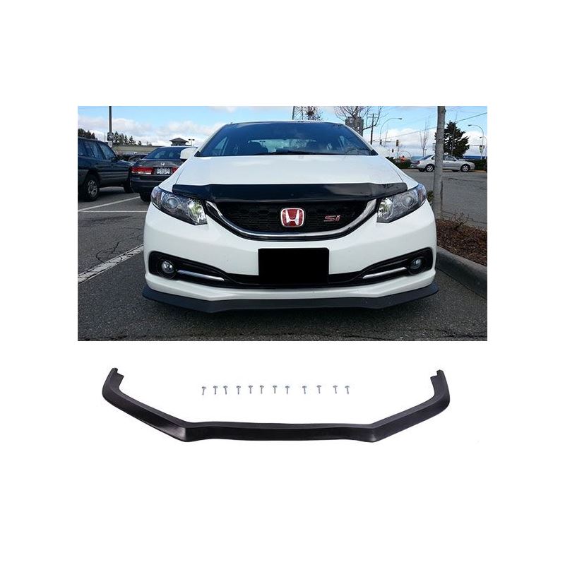 CS Style Front Lip Unpainted Black Polyurethane