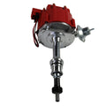 Polished Distributor with Red Caps