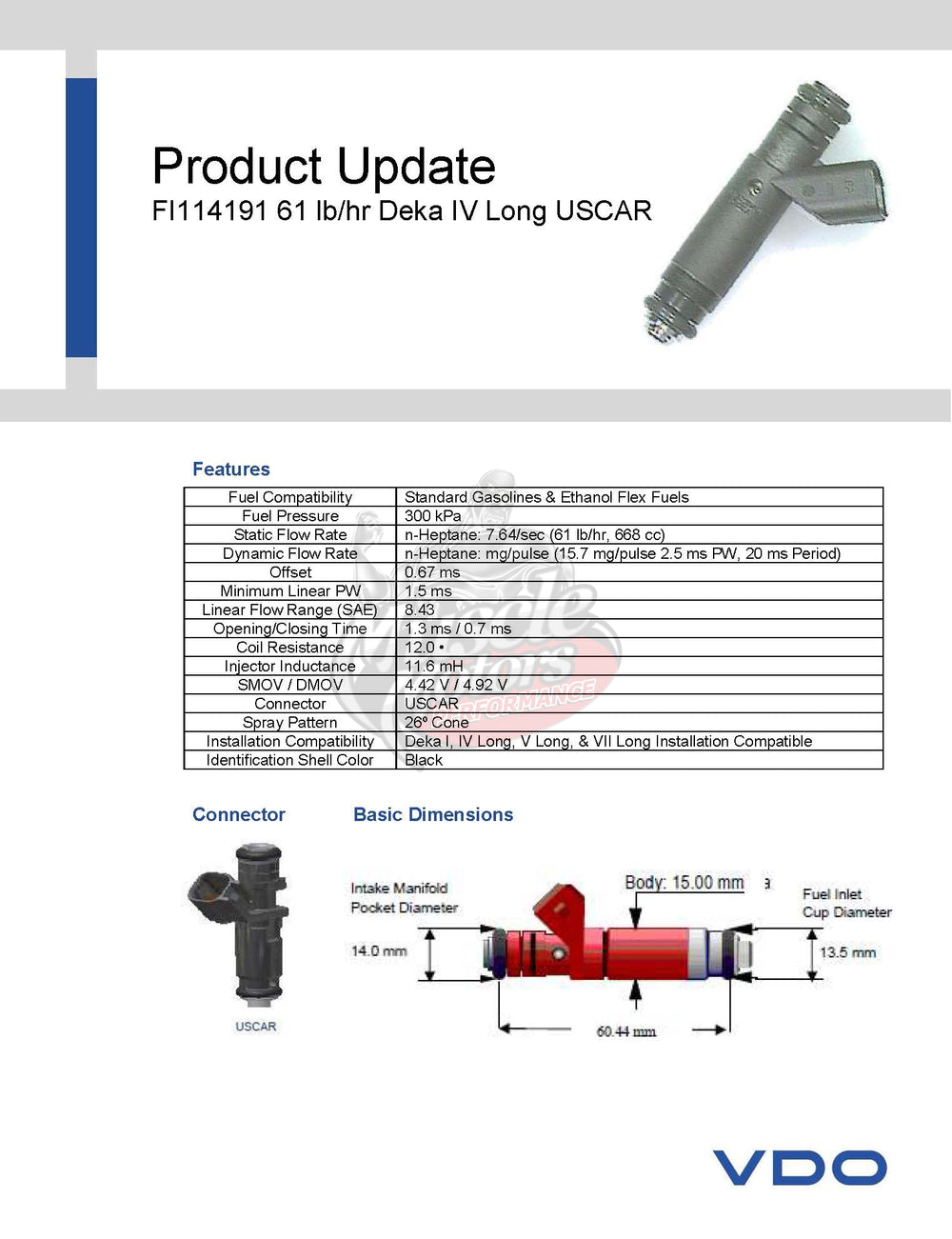 4-Hole Disc Fuel Injector