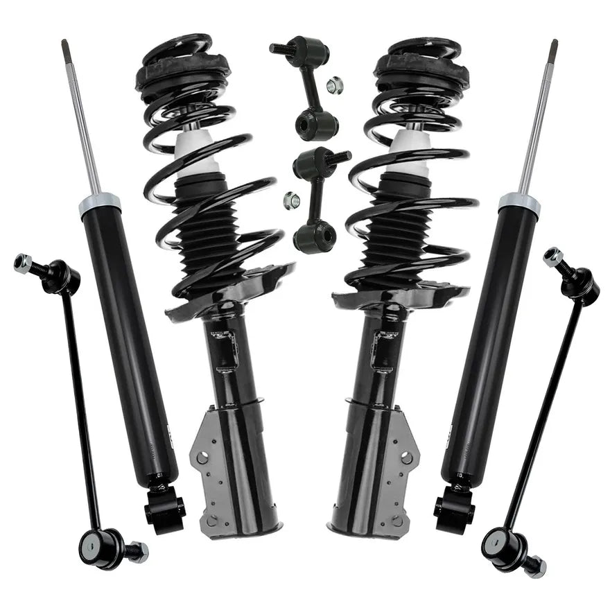 8-Piece Suspension Kit with Front Struts and Rear Shocks
