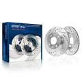 Drilled and Slotted Front Brake Rotors