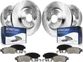 8-Piece Front and Rear Disc Rotor and Ceramic Brake Pad Kit