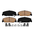 Front Ceramic Brake Pad Set with Hardware