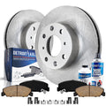 Front Ceramic Brake Pad Set with Hardware