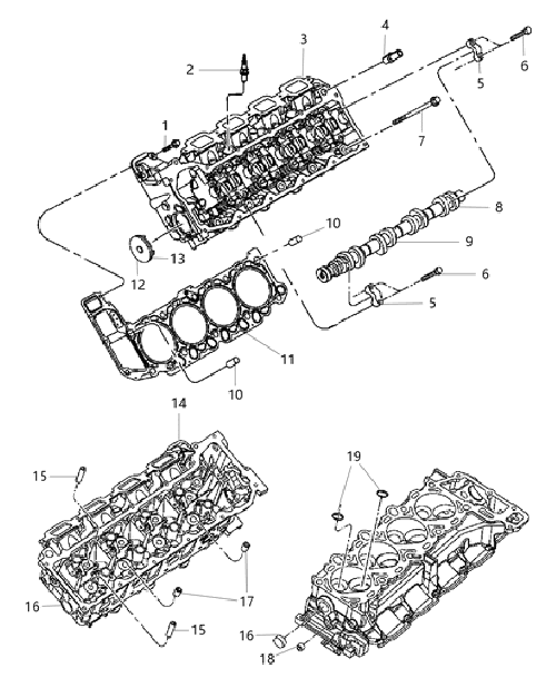 Engine Camshaft, Passenger Side