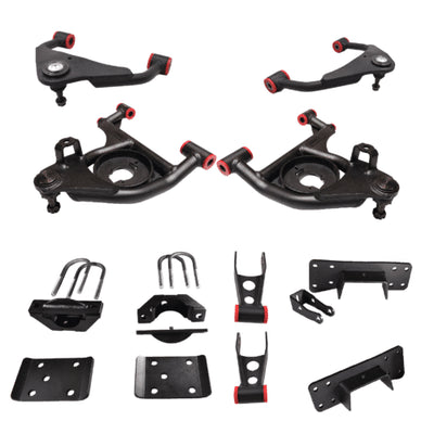 2599-5/7 Lowering Kit with Calmax Control Arms, Flip Kit, Shackles