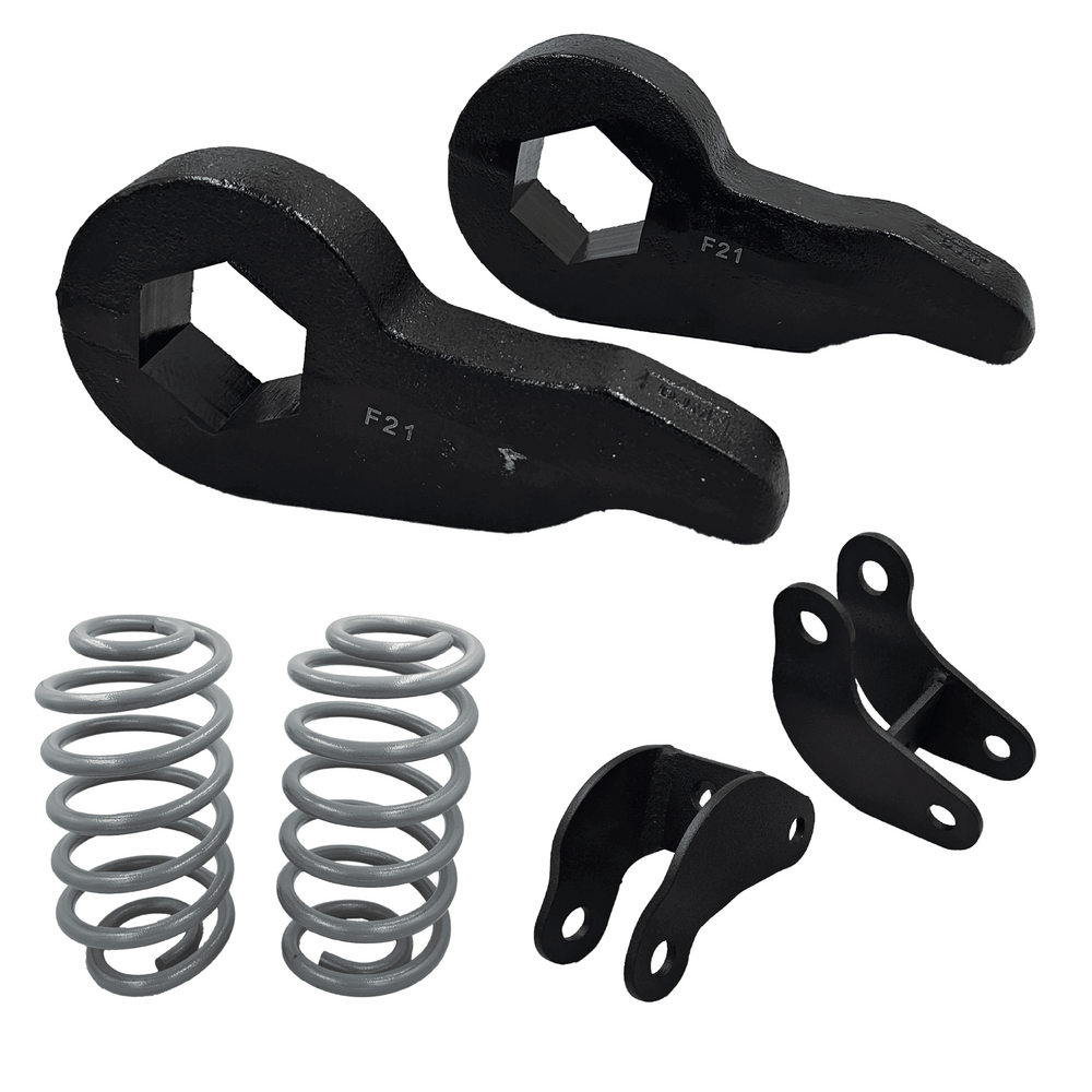 2"/3" Front Drop Torsion Keys & Rear Coil Springs Kit