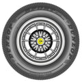 185/70R15 89V Blackwall Tubeless Tire