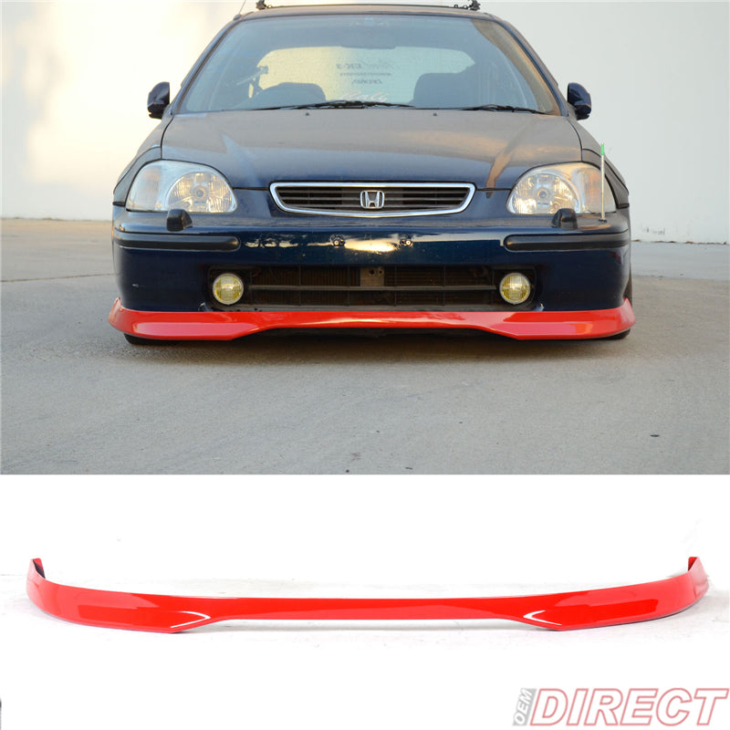 Red PU Front Bumper Lip